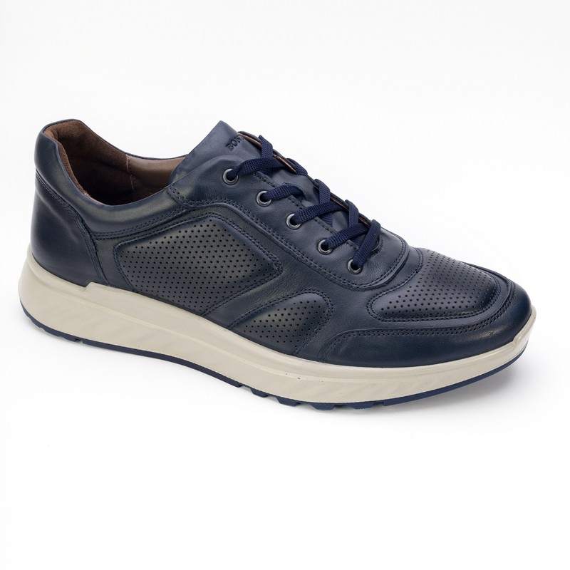 28824-navy-shorlot Полуботинки муж.кожа-кожа синий